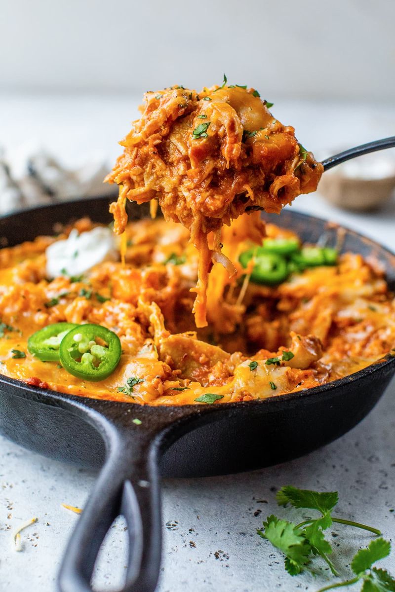 High-Protein Enchilada Skillet