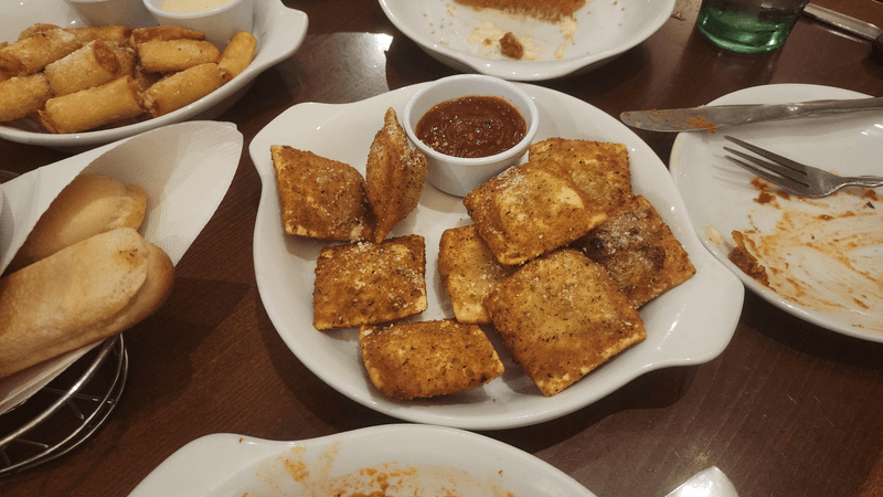 Going Heavy on Appetizers and Pasta