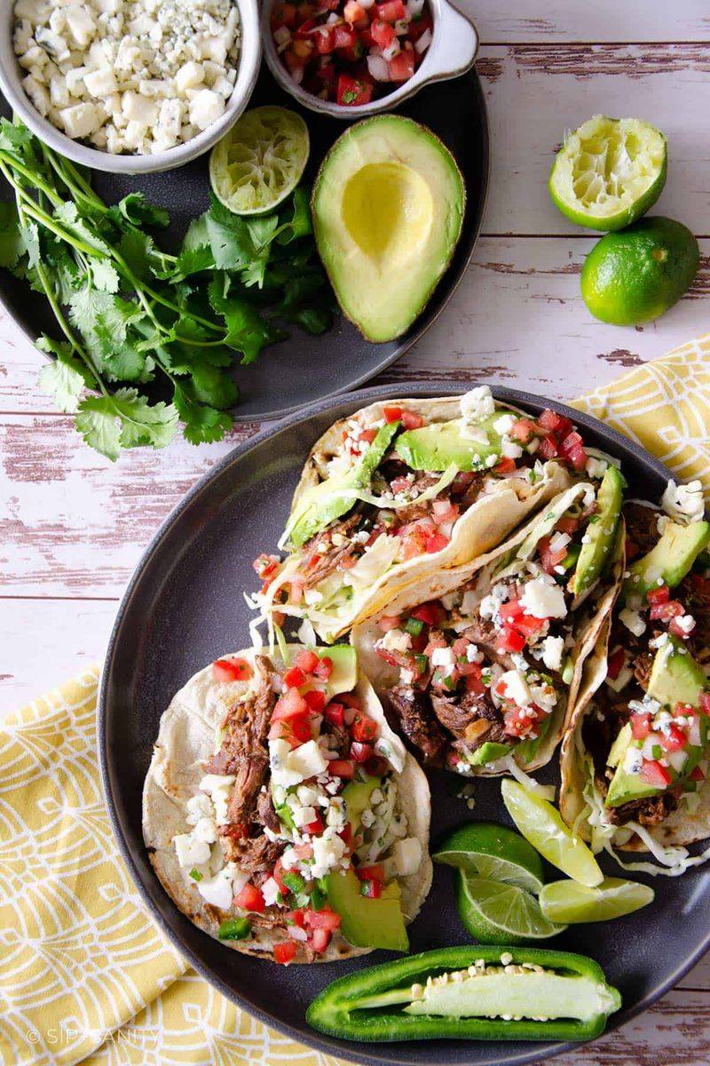 Smoky Slow Cooker Beef Tacos