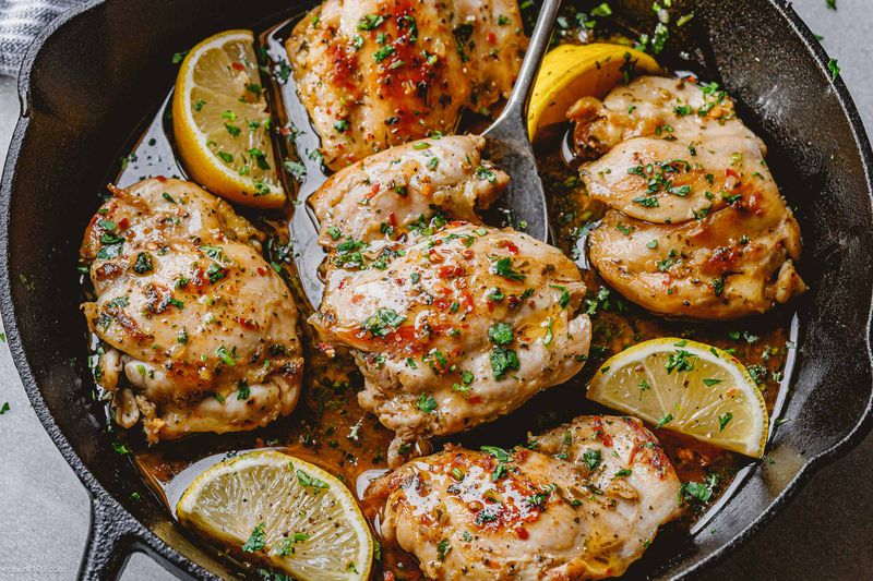 Lemony Chicken Thighs