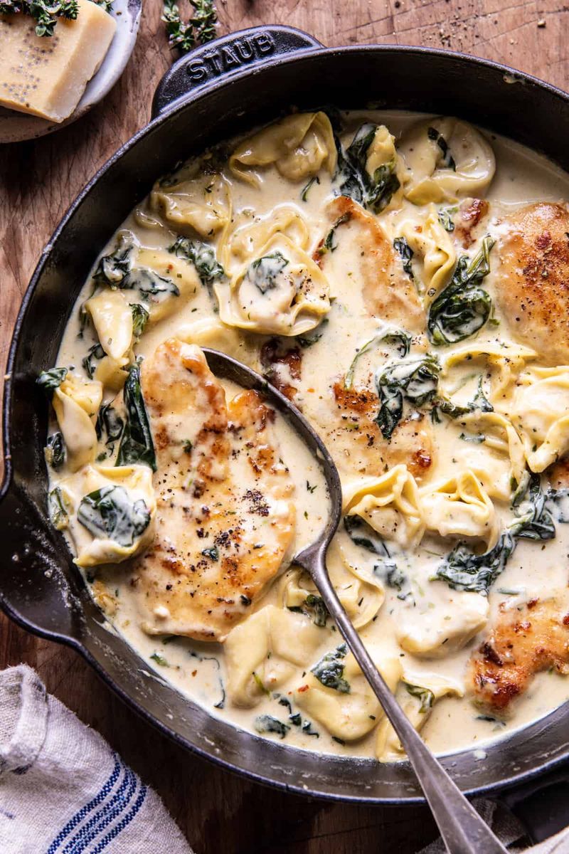 Creamy Tortellini & Greens