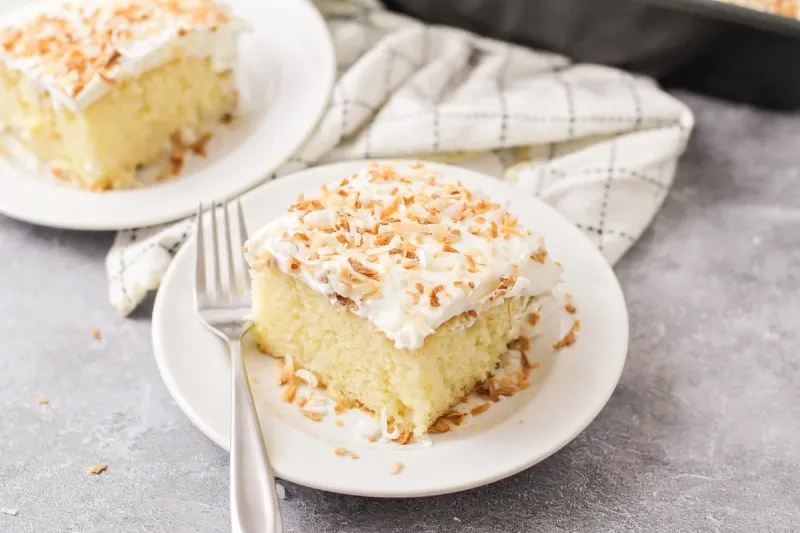 Heavenly Coconut Poke Cake