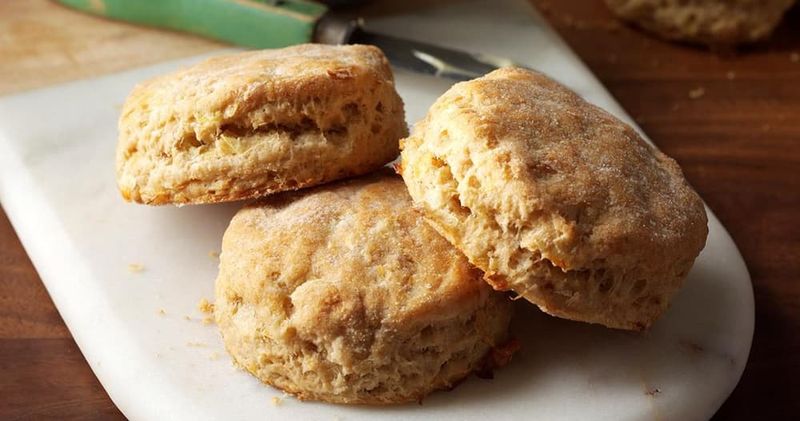 Sour Cream-Leek Biscuits