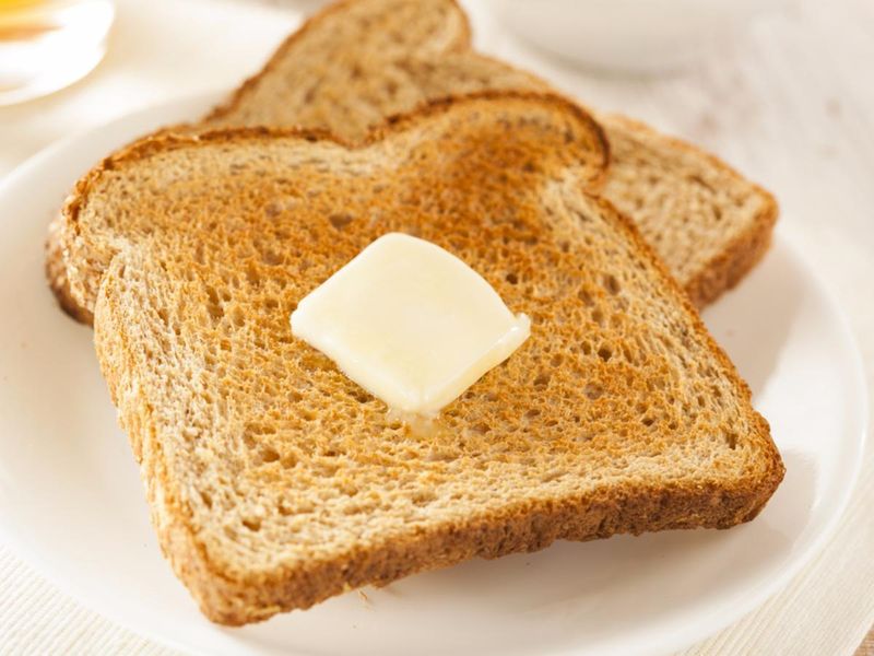 White Toast with Butter