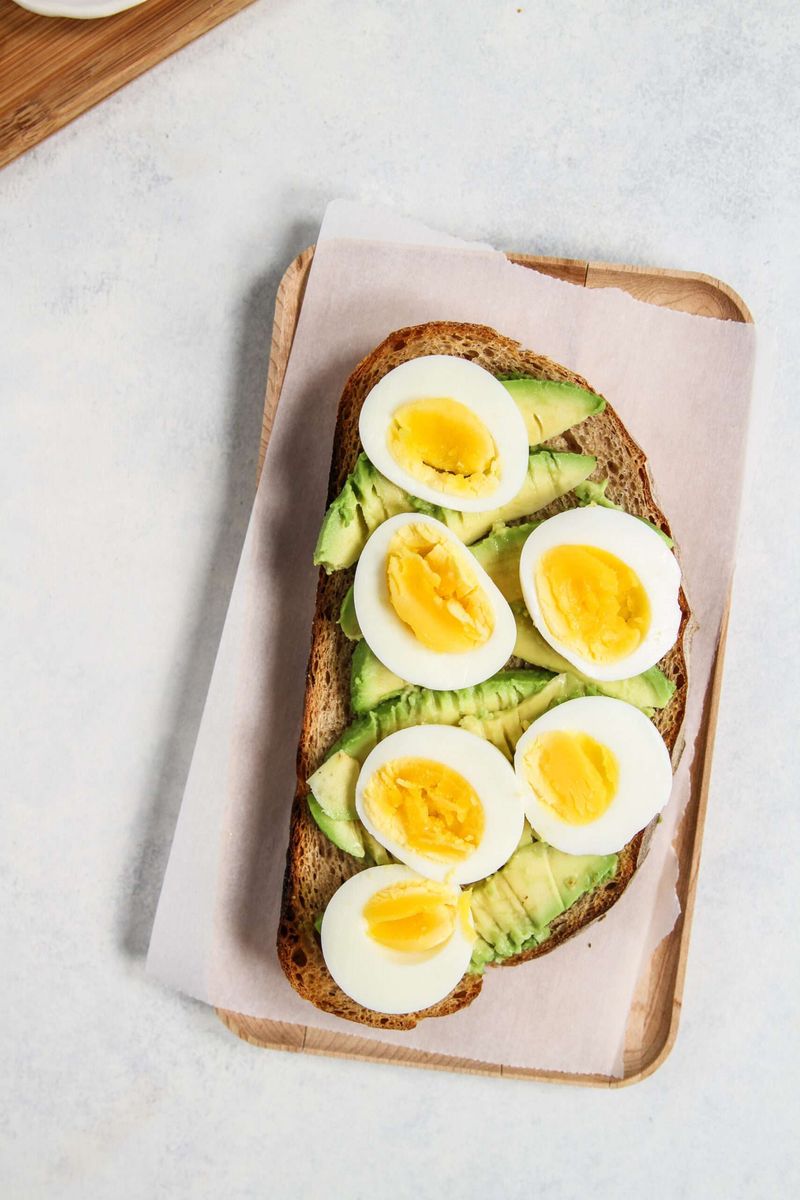 Hard-Boiled Eggs with Avocado