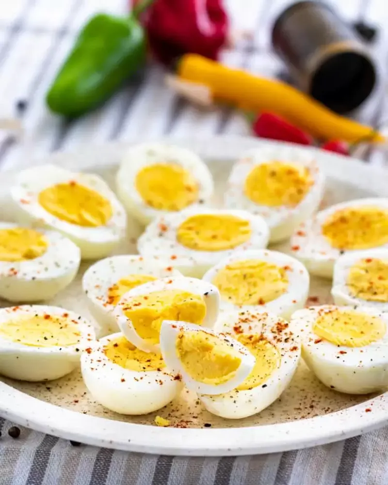 Hard-Boiled Eggs with Everything Seasoning