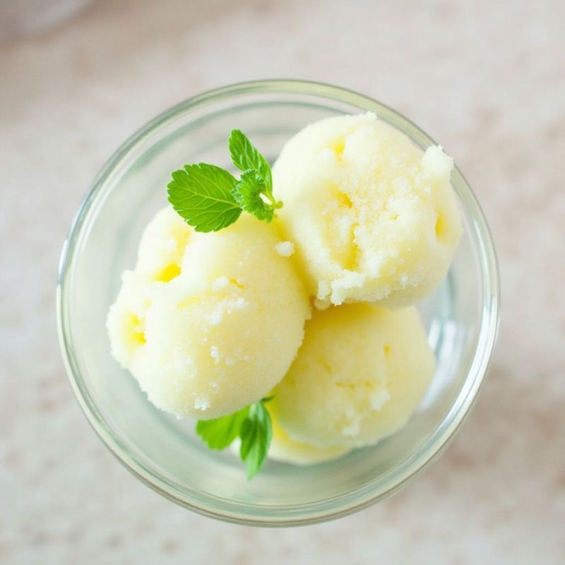 Lemon Basil Sorbet