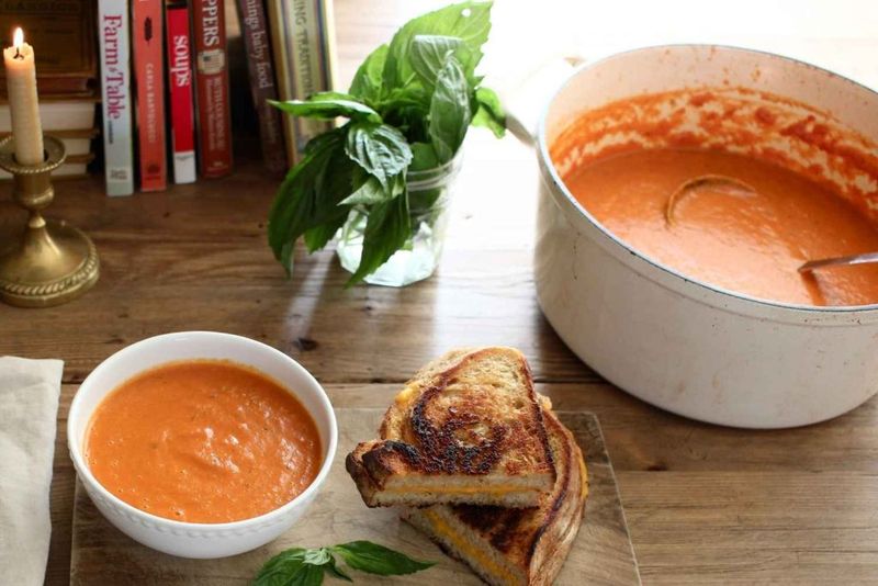 Grilled Cheese and Tomato Soup