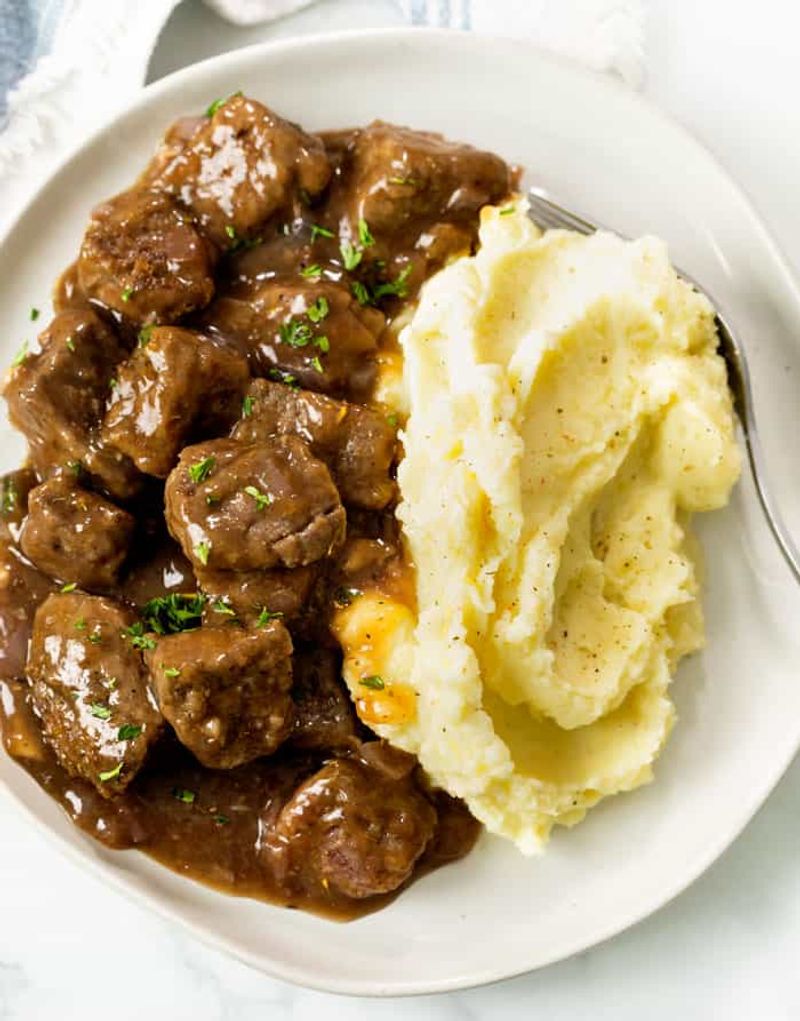 Beef in Onion Gravy