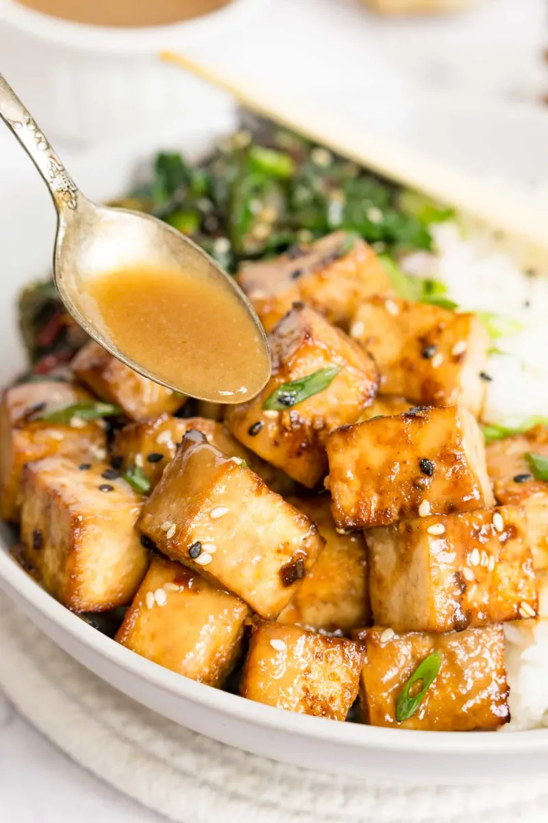 Miso-Maple Glazed Tofu