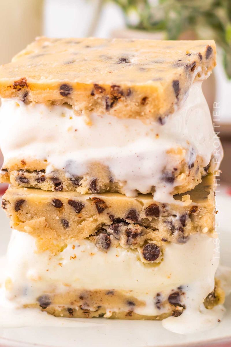 No-Churn Cookie Dough Ice Cream Sandwiches