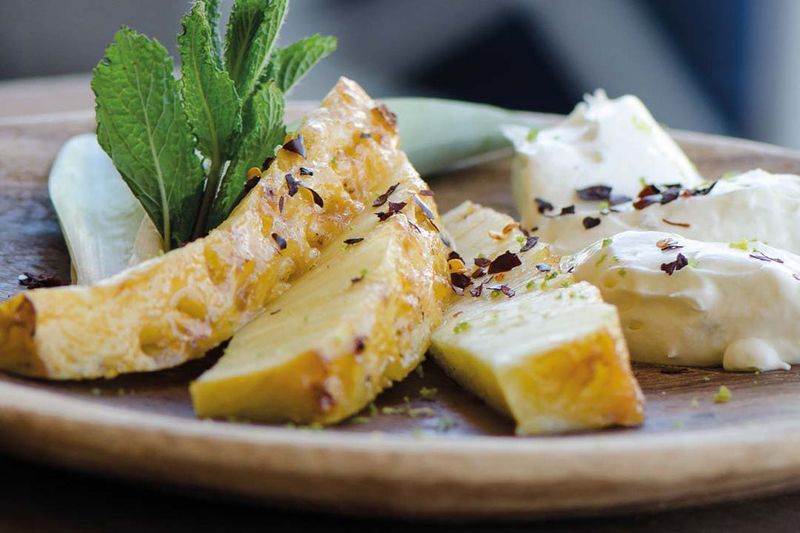 Grilled Pineapple with Cinnamon Sugar