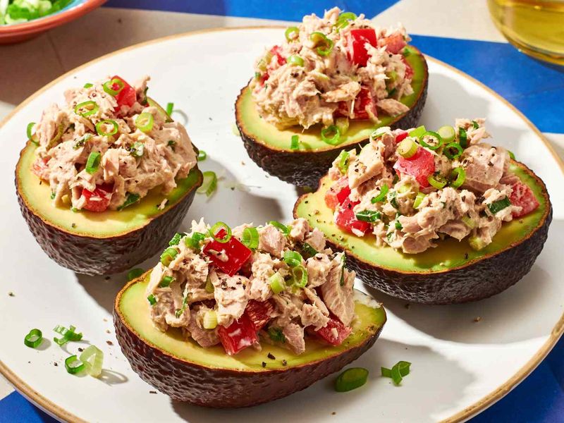 Tuna-Stuffed Avocados
