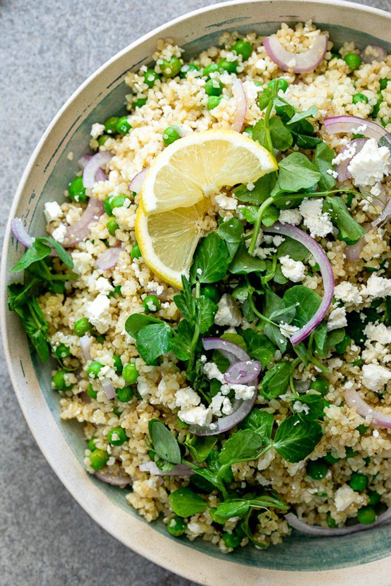 Quinoa with Peas & Lemon