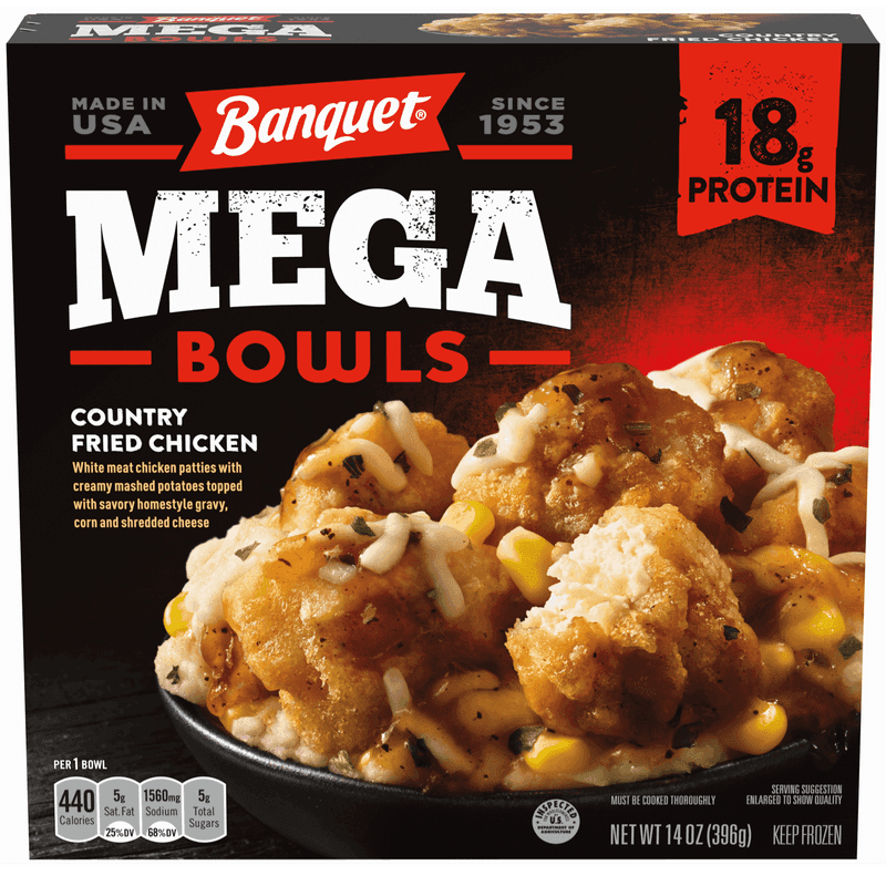 Banquet Mega Bowls Country Fried Chicken
