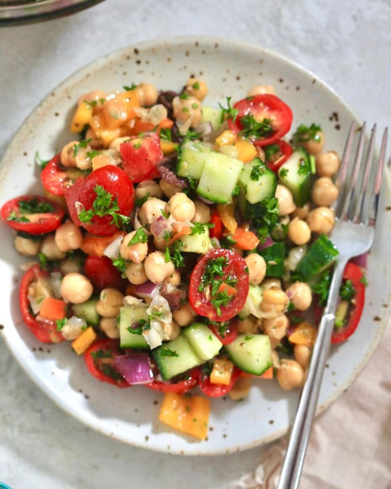 Hearty Mediterranean Chickpea Salad