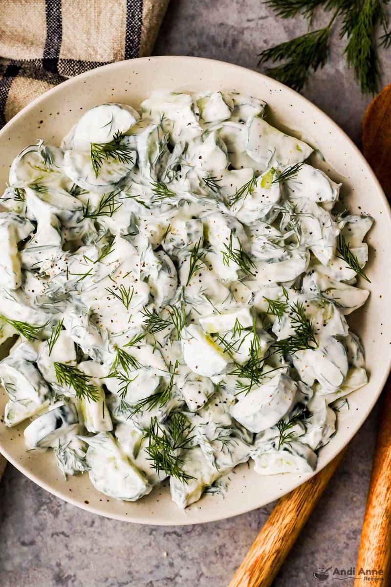 Creamy Cucumber Dill Salad