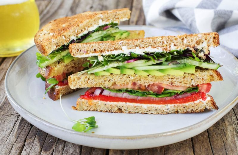Vegetarian Club Sandwich