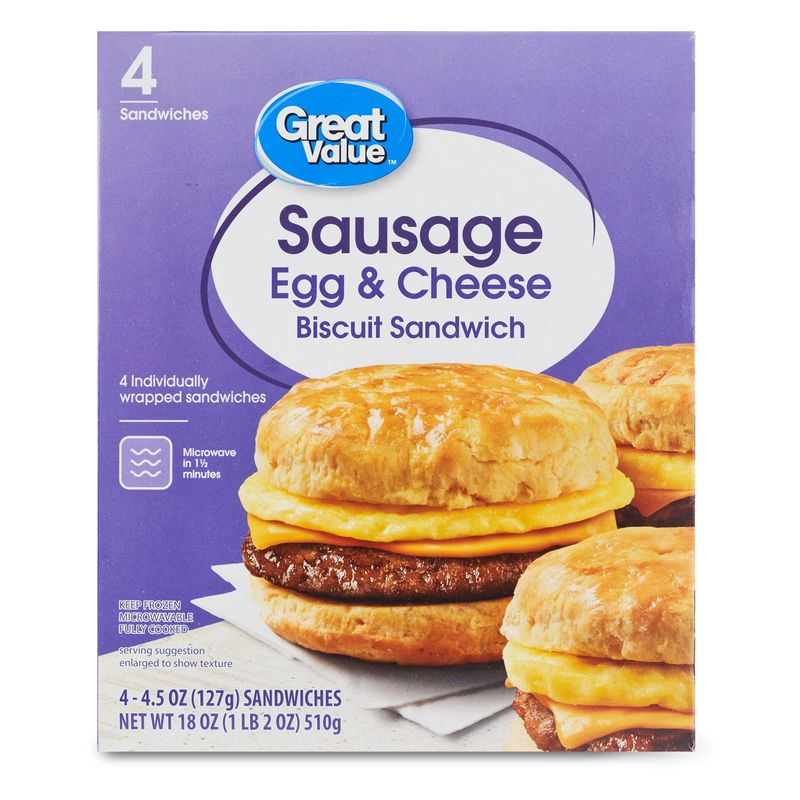 Great Value Sausage, Egg & Cheese Biscuit