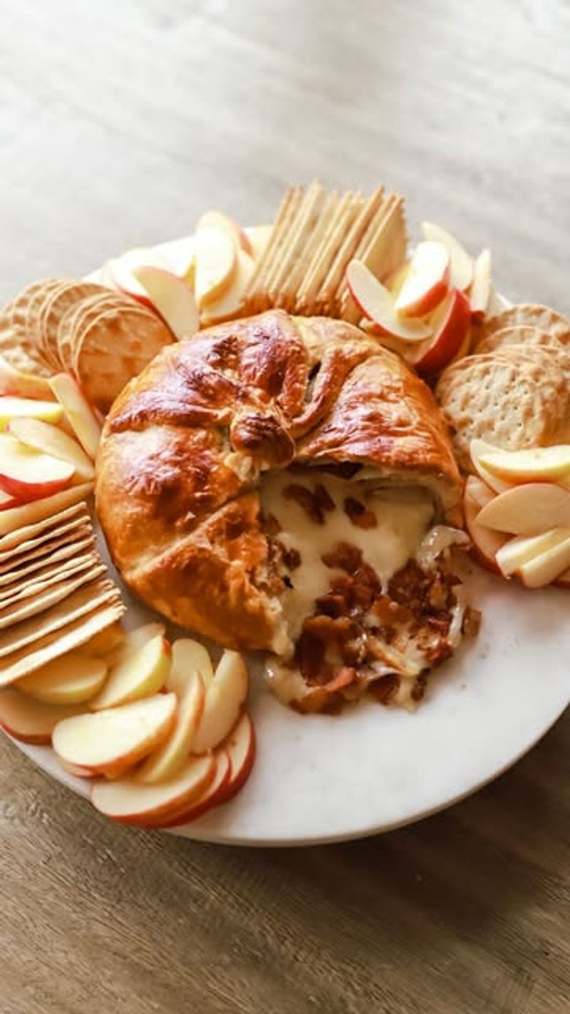 Sunbaked Brie with Bacon Crumble