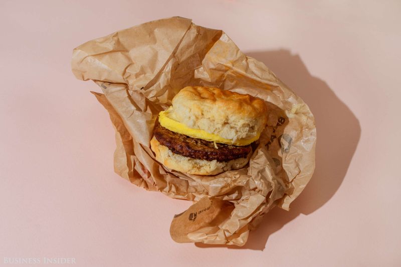 Arby's Sausage, Egg & Cheese Biscuit