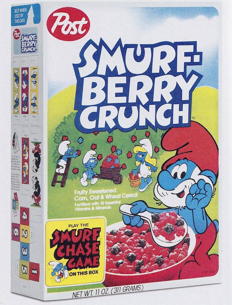 Smurf Berry Crunch Cereal