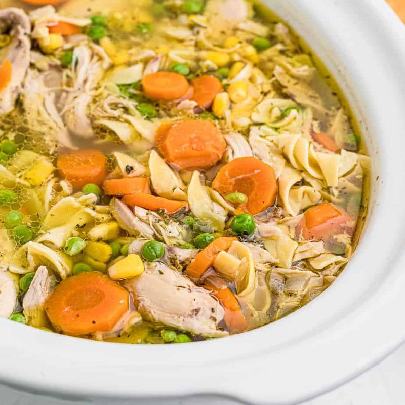 Old Fashioned Crockpot Chicken Noodle Soup