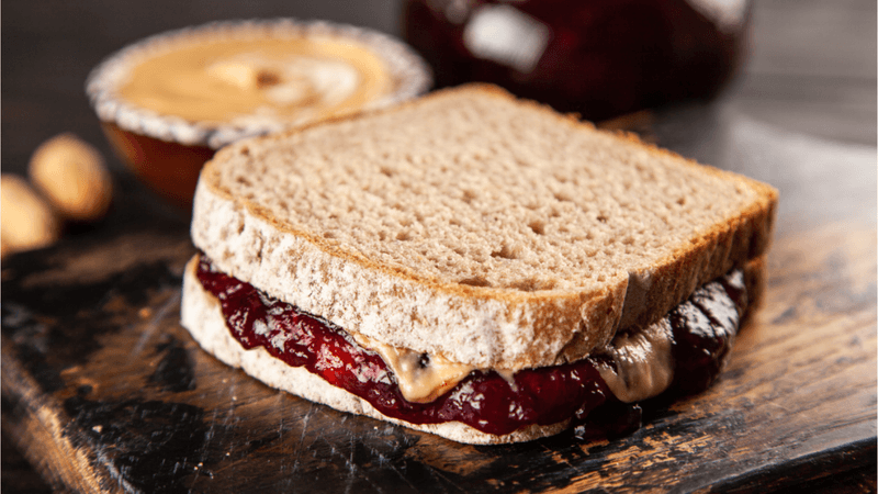 Sweet & Protein-Rich PB&J Wrap