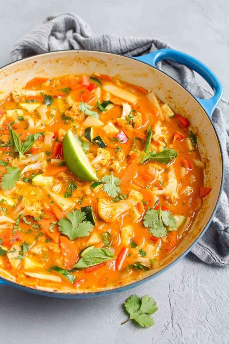 Vegetarian Thai Red Curry From Scratch