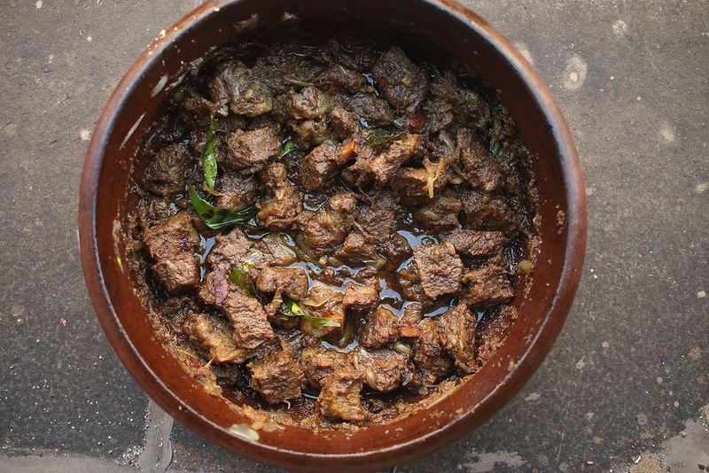 Kerala Beef Fry (Erachi Ularthiyathu)