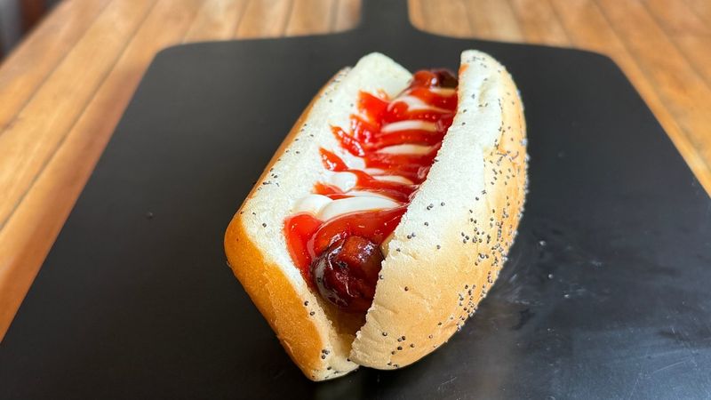Ketchup on Chicago Dogs