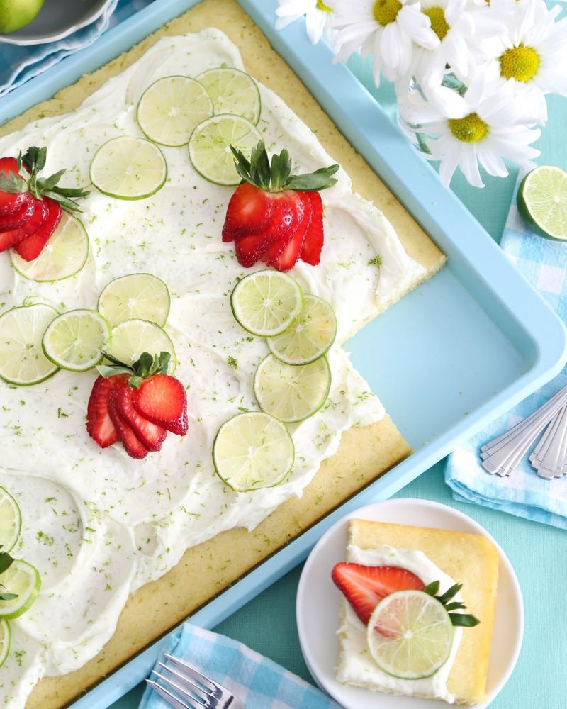 Key Lime Sheet Cake