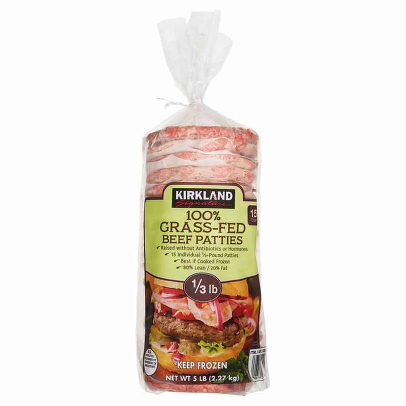 Kirkland 100% Grass‑Fed Beef Patties