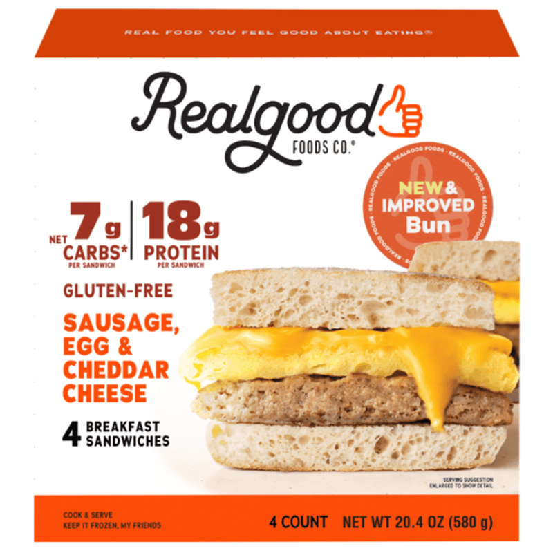 Realgood Sausage & Cheddar Sandwich
