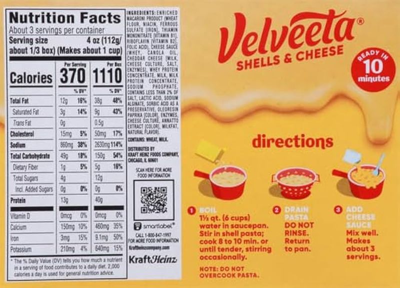 Velveeta's Shells Hide Nutritional Nightmares