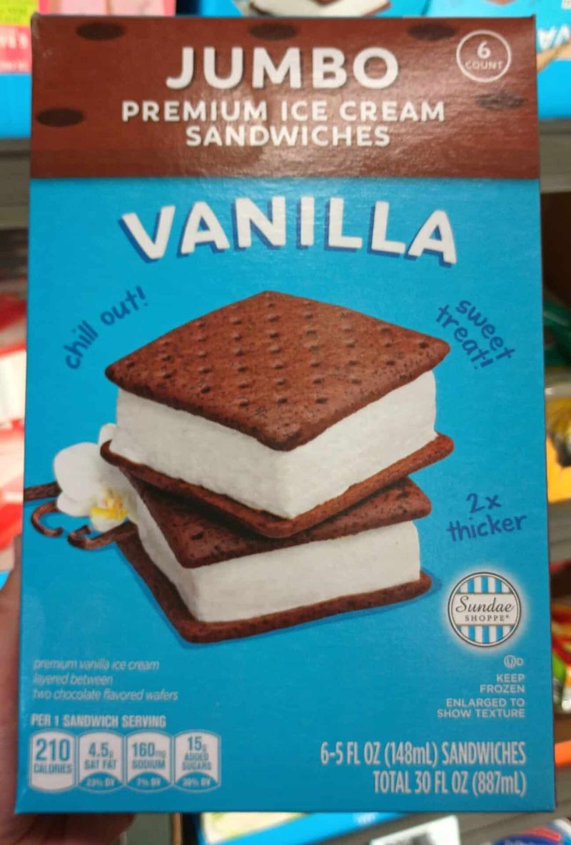 Sundae Shoppe Jumbo Premium Ice Cream Sandwiches