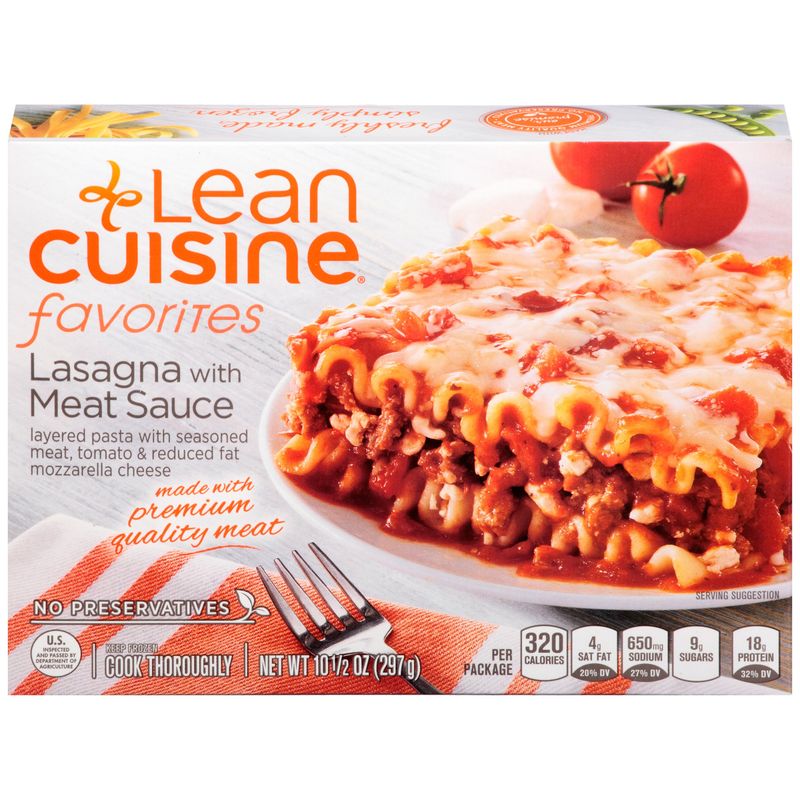 Lean Cuisine Lasagna with Meat Sauce