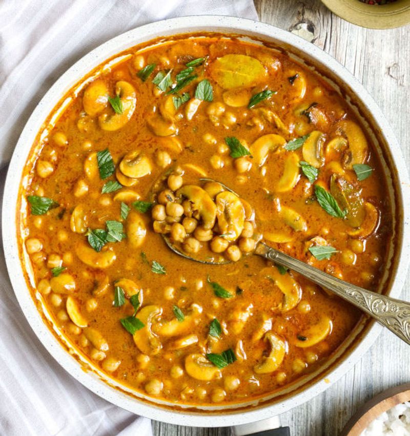 Chickpea Mushroom Curry