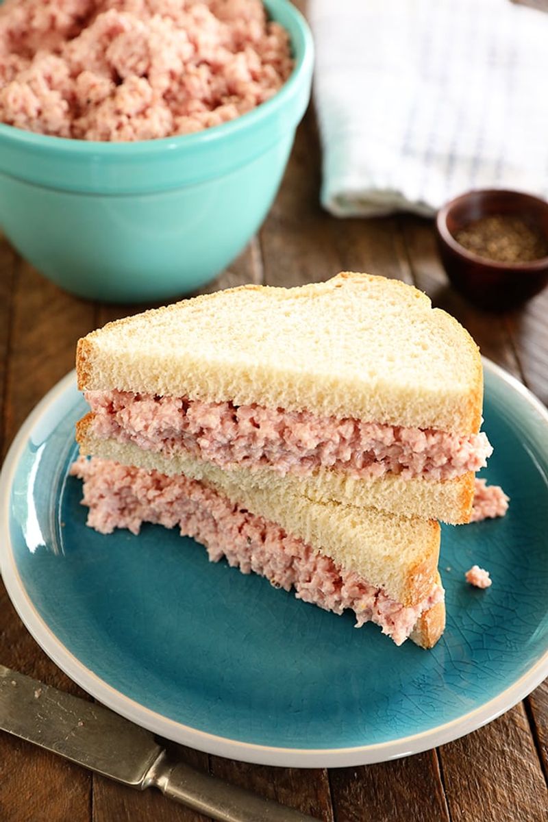 Deviled Ham Spread Sandwich
