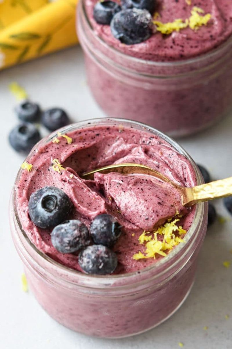 Lemon-Blueberry Nice Cream