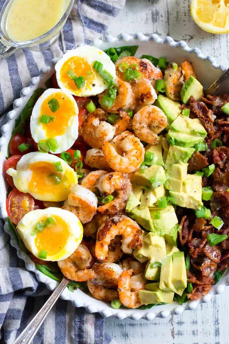 Shrimp Cobb Salad with Dijon Dressing