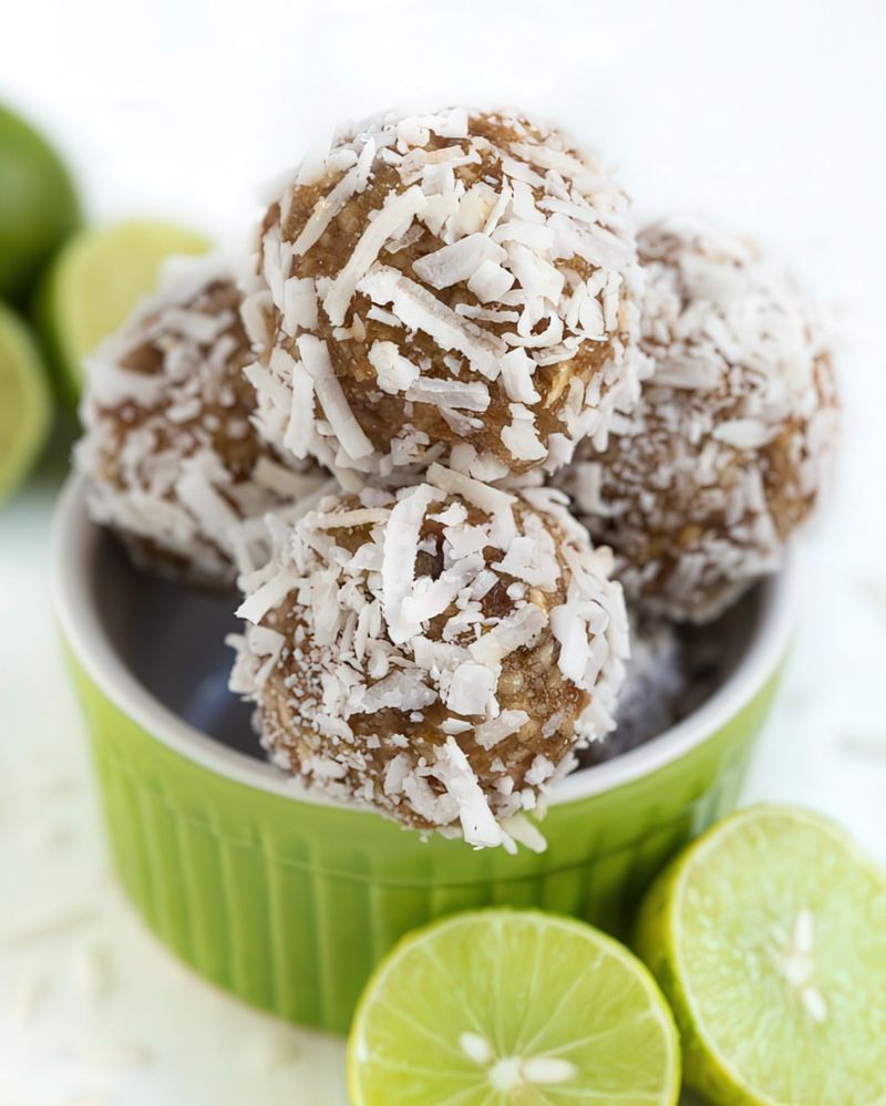 Lime-Coconut Energy Balls