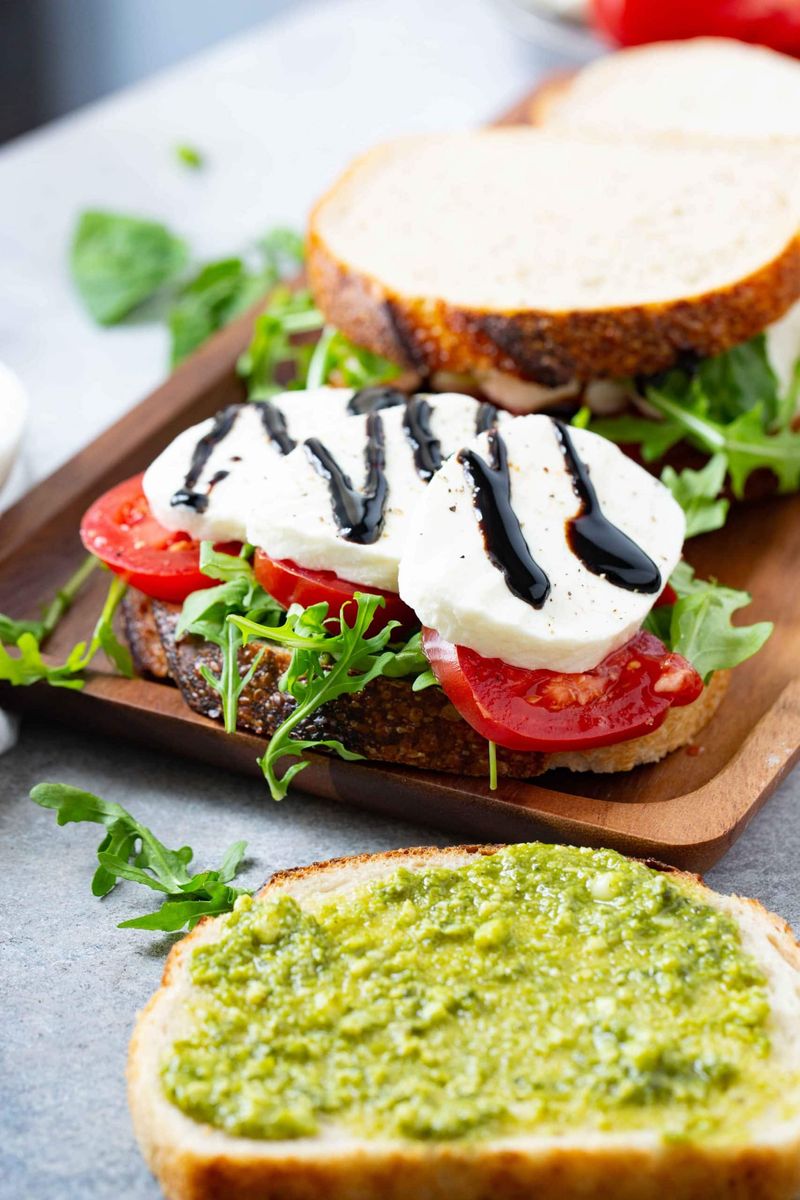 Cucumber Caprese Sandwich