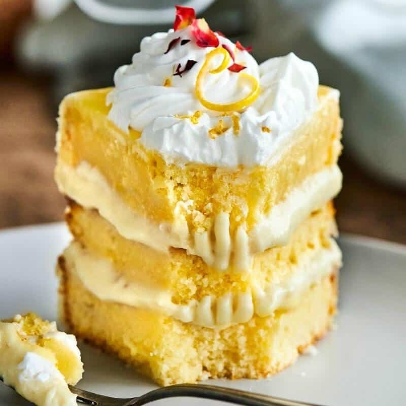 Zingy Lemon Poke Cake