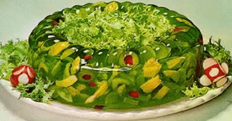 Gelatin Molds with Vegetables
