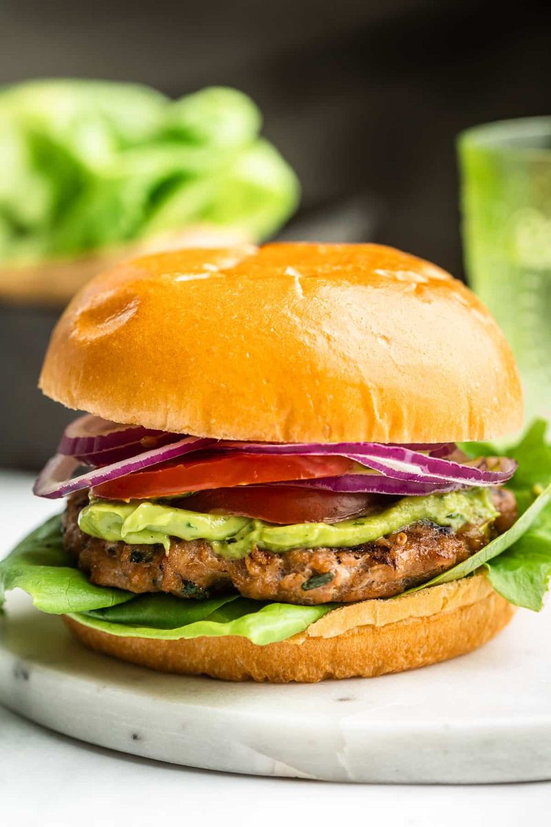Turkey Burger with Avocado