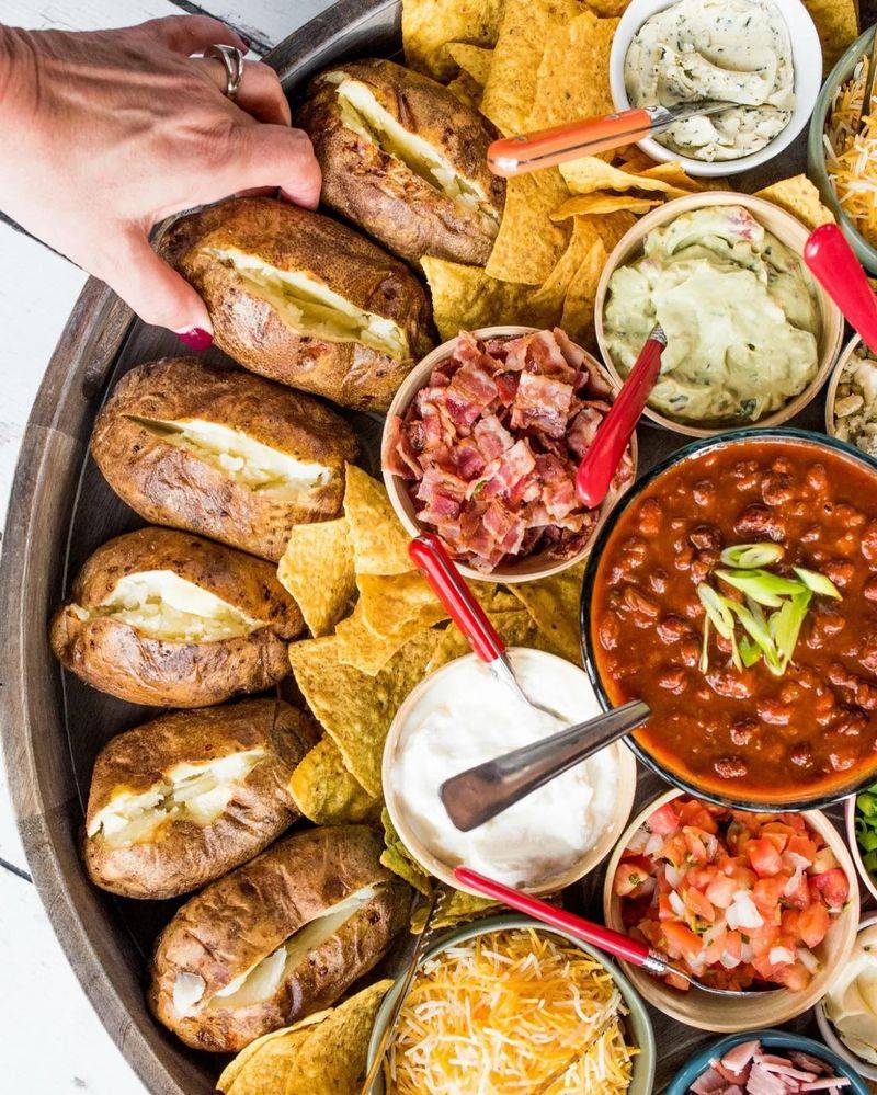 Baked Potato Bar with Toppings