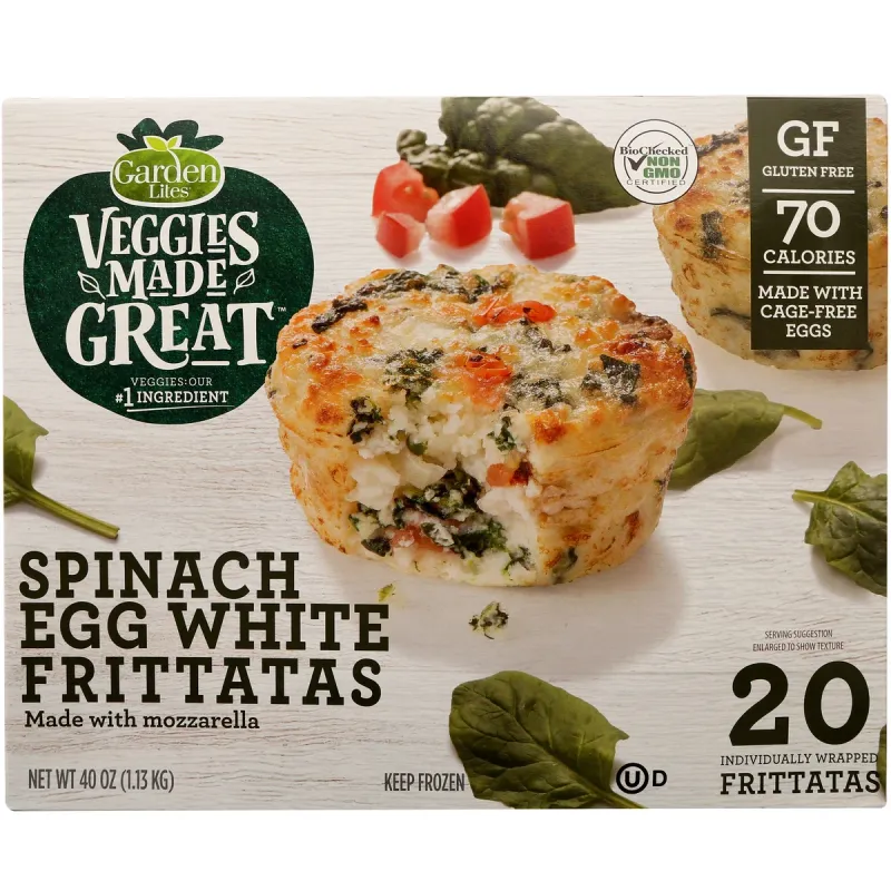 Egg White Spinach & Swiss Cheese Frittatas