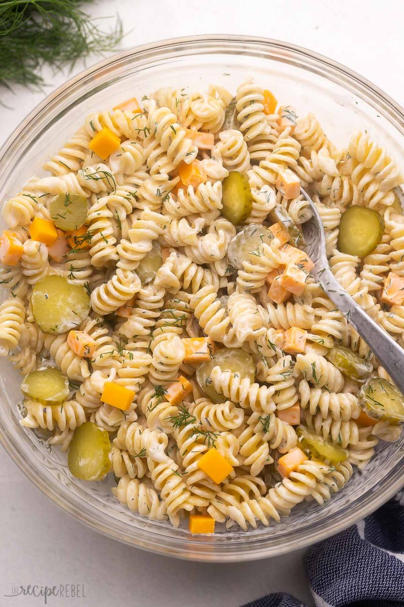 Dill Pickle Pasta Salad
