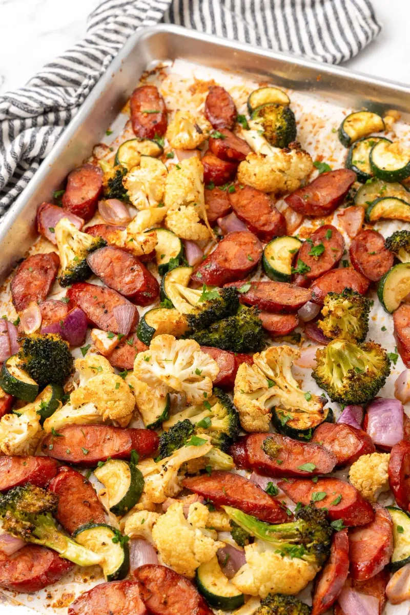 Sheet Pan Sausage and Veggies
